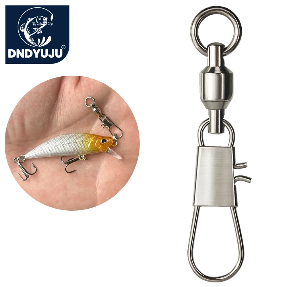 Fishing Lure Accessories - DNDYUJU 50 adet Balıkçılık Fırdöndüleri Bilyalı