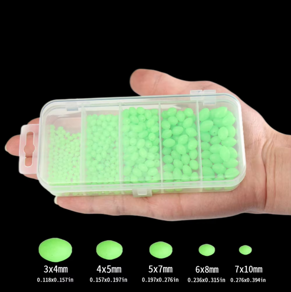 Fishing Lure Soft Plastic - 375 adet/takım Gece Aydınlık Balıkçılık Sert