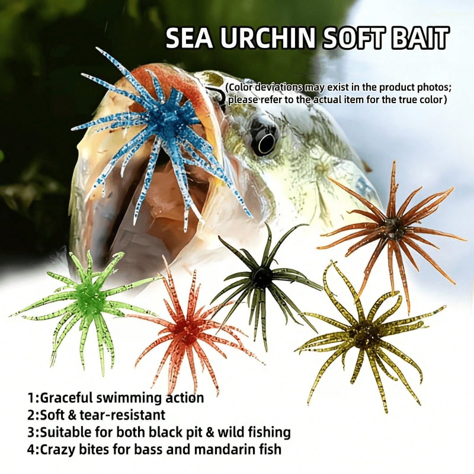 6 Adet Deniz Kestanesi Şeklind - Fishing Lure Topwater incelemesi ve fiyatı