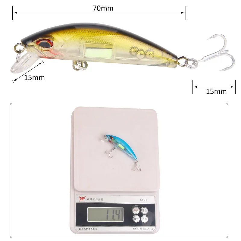 3D Gözler Aydınlık Minnow Balı - Fishing Lure Crankbait incelemesi ve fiyatı