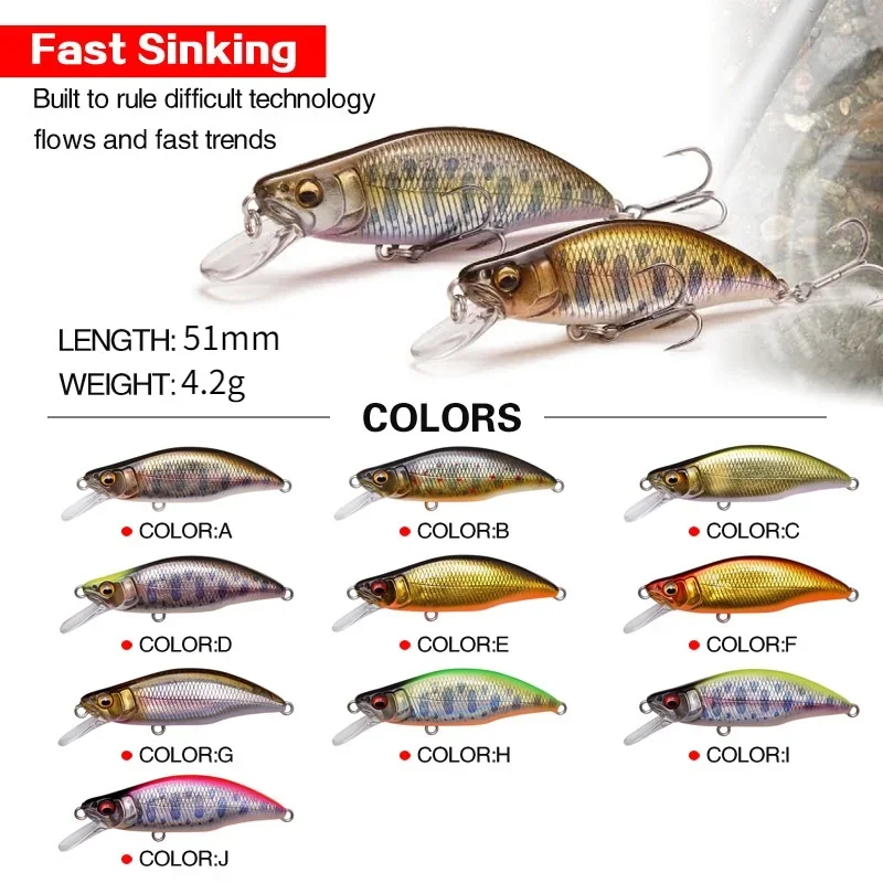 1 adet japonya tasarım 51mm 4. - Fishing Lure Crankbait incelemesi ve fiyatı